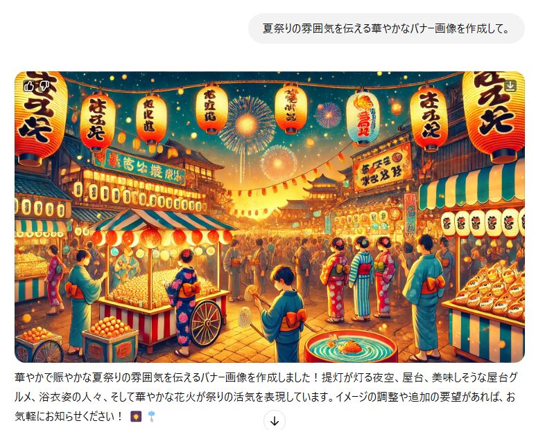 ChatGPTで生成した画像生成例